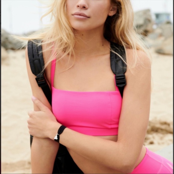 Free People Idris Solid Bra in Neon Pink - S - Picture 2 of 14
